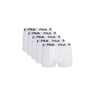 Afbeelding van Fila Boxershorts 5 PACK Onderbroeken, Heren, Maat: Small, White