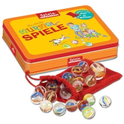 Afbeelding van Die schönsten Murmelspiele (Kinderspiel) mit Buch