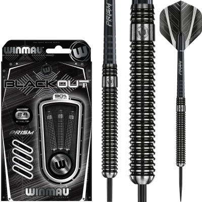 Afbeelding van WINMAU Blackout: Steeltip Tungsten Dartpijlen Professioneel 24g