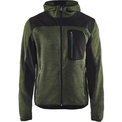 Afbeelding van Blåkläder Veste unite tricoté vert noir, XS, Convient aux l&#039;élevage d&#039;animaux