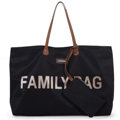 Afbeelding van Childhome Family Bag Luiertas Zwart Goud