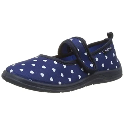 Afbeelding van Playshoes Instappers Hartjes Junior Navy Maat 24/25