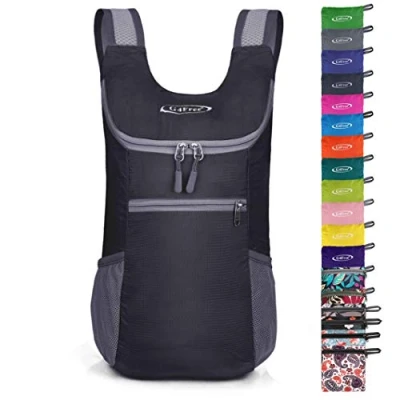 Afbeelding van G4Free Kleine rugzak, 11 liter inhoud, opvouwbaar en ultralicht, wandeltas voor reizen, kamperen, sporten, fietsen, mannen vrouwen