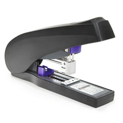 Afbeelding van Rapesco 1170 ECO X5 90ps nietmachine, groot werk, 60% minder kracht, capaciteit van 90 vellen, zwart/paars