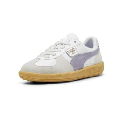 Afbeelding van Puma Palermo Unisex Sneakers laag, Maat: 42, White/pale plum Leer