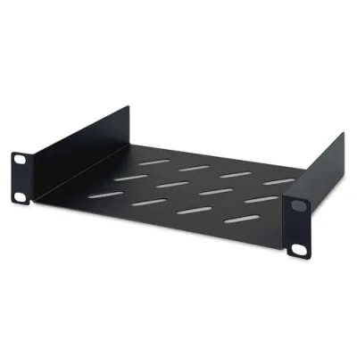 Afbeelding van Digitus DN 10 TRAY 1 B inch Apparaatbodem voor patchkast Met luchtsleuven, Geperforeerd Geschikt kastdiepte: vanaf 300 mm Zwart (RAL 9005)