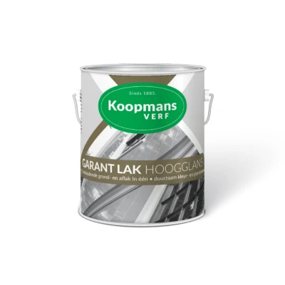 Afbeelding van Koopmans Garant Lak Hoogglans 0,75 liter Buitengevel &amp; Tuin