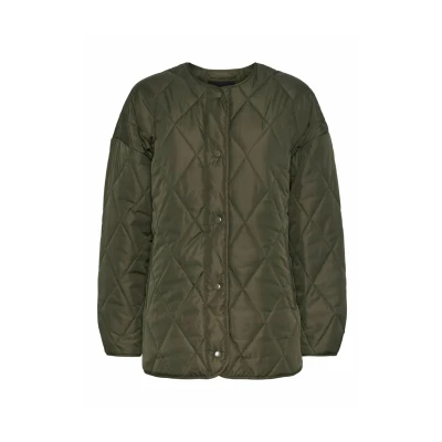 Afbeelding van Pieces Pcstella Quilted NOOS Winterjas, Dames, Maat: Large, Khaki