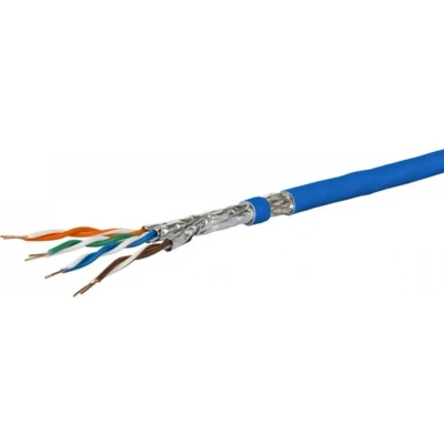 Afbeelding van CONNECT Verlegekabel Cat 7A S/FTP, MC GC1300 pro22, LSZH, blau 100m Ring
