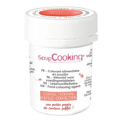 Image de SCRAP COOKING Colorant Artificiel en Poudre Corail 5 g Alimentaire pour Pâtisseries &amp; Desserts 4040