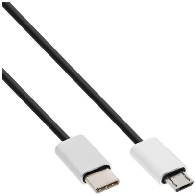 Image de InLine Câble USB 24 pin C (M) pour Micro de type B 2.0 2.4 A 50 cm noir