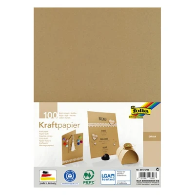 Image de Folia papier kraft A4 120 g/m² (100 feuilles)