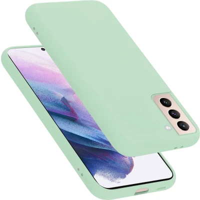 Afbeelding van Cadorabo Hoesje geschikt voor Samsung Galaxy S21 PLUS in LIQUID LICHT GROEN Beschermhoes gemaakt van flexibel TPU silicone Case Cover