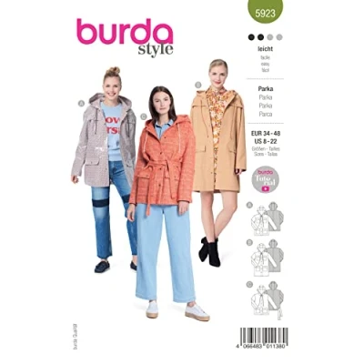 Afbeelding van 5923 Burda Naaipatroon Parka in variatie