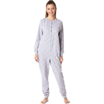 Afbeelding van Merry Style Meisjes Jongeren Pyjama Jumpsuit Lange mouwen broek Katoen MS MS10 335 PJ Melange/Harten 170