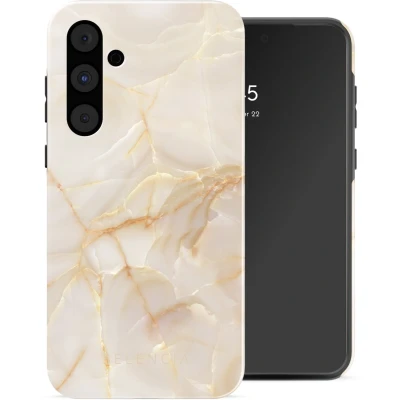 Afbeelding van Selencia Hoesje Geschikt voor Samsung Galaxy A55 Vivid Backcover Golden Beige Marble