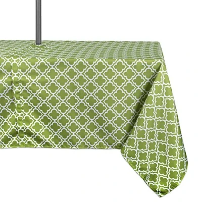 Afbeelding van DII Outdoortafelkleed voor lente en zomer, lekvrij, waterdicht, met ritssluiting gat paraplu, tuinfeesten, barbecuefeesten familiebijeenkomsten, (60 x 84 cm) lenterooster