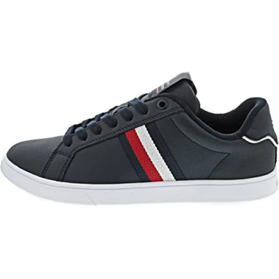 Afbeelding van Tommy Hilfiger Sneakers laag, Heren, Maat: 40, Blu Leer