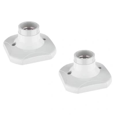 Afbeelding van ledscom.de 2 stuks ELEKTRA plafondlamp/lampfitting, porselein, wit, 1 x E27 max. 60 W