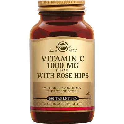 Afbeelding van Vitamine C With Rose Hips (Rozenbottel) 1000 Mg