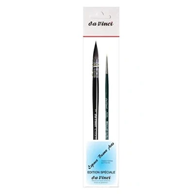 Afbeelding van Da Vinci Casaneo serie 498 Franse aquarelkwast nr. 2 + 1570 Mini Made in Germany