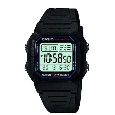 Afbeelding van Casio Klassiek digitaal sporthorloge voor heren W800H 1AVCF