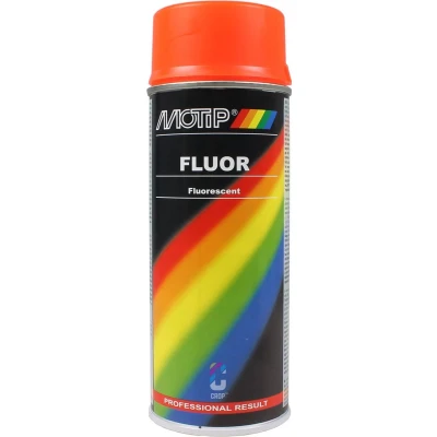 Afbeelding van MoTip Fluorescerende lak rood oranje 0,4 liter