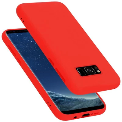 Afbeelding van Cadorabo Hoesje geschikt voor Samsung Galaxy S8 PLUS in LIQUID ROOD Beschermhoes gemaakt van flexibel TPU silicone Case Cover