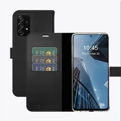 Afbeelding van Valenta Book Case Gel Skin Samsung Galaxy A72 4G Black