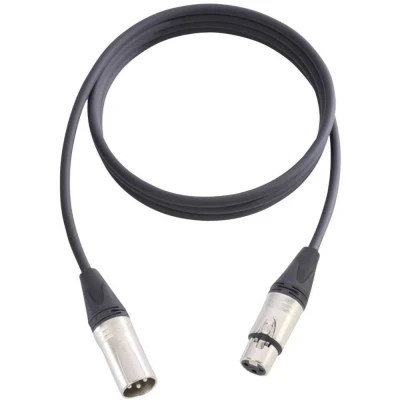 Afbeelding van AH Cables KM15FMBLK XLR Verbindingskabel [1x bus 1x stekker] 15.00 m Zwart