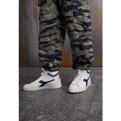 Afbeelding van Diadora GAME Unisex Sneakers hoog, Maat: 40, White/blue caspian sea Leer