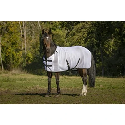Image de EQUITHÈME Couverture 3D Mesh Blanc