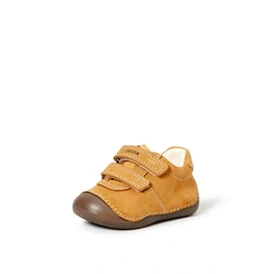 Afbeelding van Geox Tutimi Babyschoenen voor kinderen, Maat: 19, Biscuit Nubukleer