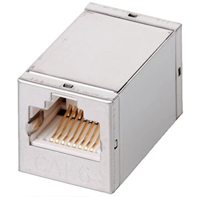 Afbeelding van Premium STP CAT6 Gigabit RJ45 koppelstuk compact / metaal
