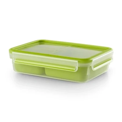 Image de Tefal Masterseal To Go Lunch Box, Boîte A Déjeuner 1,2 L, 3 Compartiments, 100% Hermétique, Sans Bpa, Garantie 30 Ans K3100412