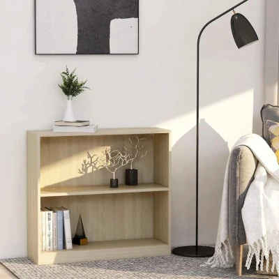 Afbeelding van vidaXL Boekenkast 80x24x75 cm spaanplaat sonoma eikenkleurig
