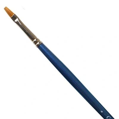 Afbeelding van Winsor &amp; Newton Cotman Aquarelkwast serie 555, plat, kort, lange handgreep, nr. 10