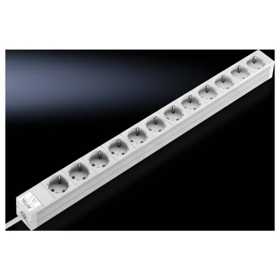 Afbeelding van Rittal DK 7240.310 Stekkerdoos Twaalfvoudig Aluminium Zwart 1 stuk(s)