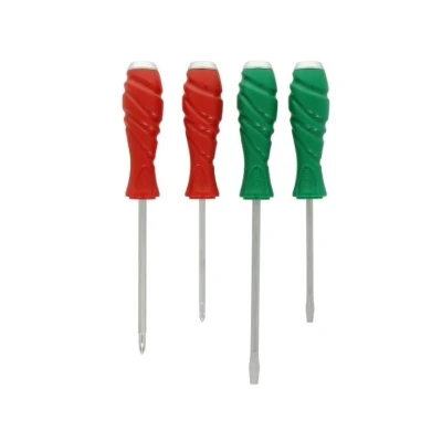 Afbeelding van TOPTUL GAAE0405 Schroevendraaierset 4 Gesplitst, Kruisgleuf (PH) SL5x100, SL6.5x150, PH1x100, PH2x125