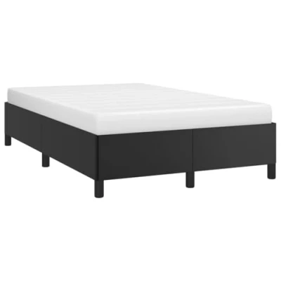 Afbeelding van Bedframe kunstleer zwart 120x200 cm