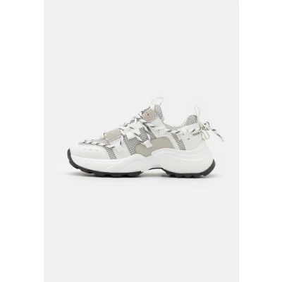 Afbeelding van Steve Madden Tazmania Sneakers laag, Dames, Maat: 39, White/grey Leer/ synthetisch
