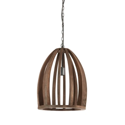 Afbeelding van Light &amp; Living Hanglamp HARANKA Ø38x46cm Bruin