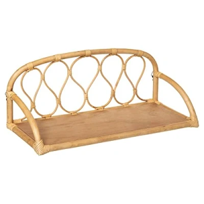 Afbeelding van Atmosphera for kids Decoratieve plank voor een kinderkamer hangend 57 cm rotan