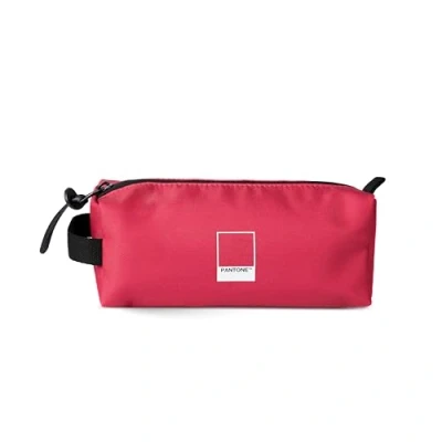 Afbeelding van PANTONE™ Urban schooletui voor kantoor, 20,5 x 7,5 6 polyester, opbergtas kinderen, jongens en volwassenen, pennenhouder, schrijfwaren schrijfwaren, Etui met sluiting, Rethink Pink,