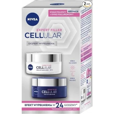 Afbeelding van NIVEA 2 stuks Expert Filler Cellular vulset dagcrème en nachtcrème, x 50 ml