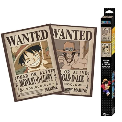 Afbeelding van One Piece Wanted Poster meerkleurig Papier Anime, Fan merch, TV series