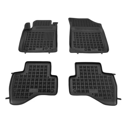 Afbeelding van REZAW PLAST 201429 Vloermatset Rubber voor en achter Zwart CITROËN: C1 I, TOYOTA: Aygo