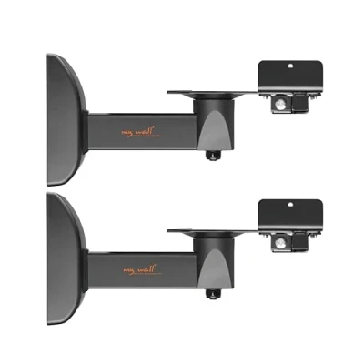 Afbeelding van My Wall HB7L Luidspreker wandbeugel Kantelbaar, Zwenkbaar Afstand tot de muur (max.): 286 mm Zwart 2 stuk(s)