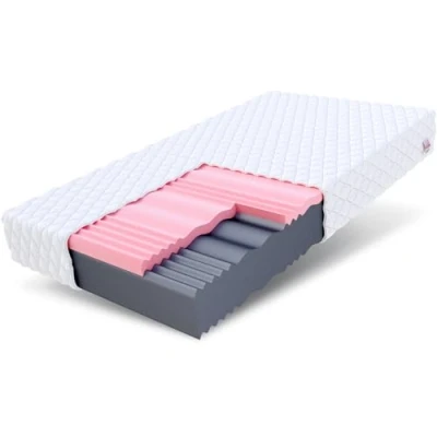 Afbeelding van FDM SELECT matras, 100 x 200 cm, koudschuim, dikte 18 hardheid H3 en H4, visco schuim, Öko Tex hypoallergeen, jersey overtrek, machinewasbaar