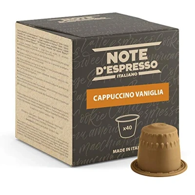 Afbeelding van Note d&#039;Espresso Cappuccino vanille capsules uitsluitend compatibel met Nespresso machines, 40 x 6,5 g